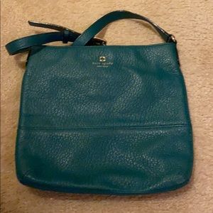 Kate Spade teal/green purse w crossbody